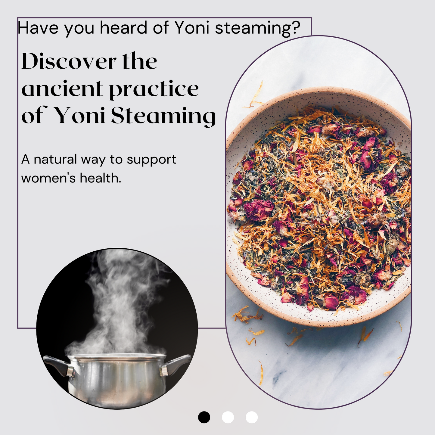 YONI STEAMING SEAT w/ 2 OZ HERBS