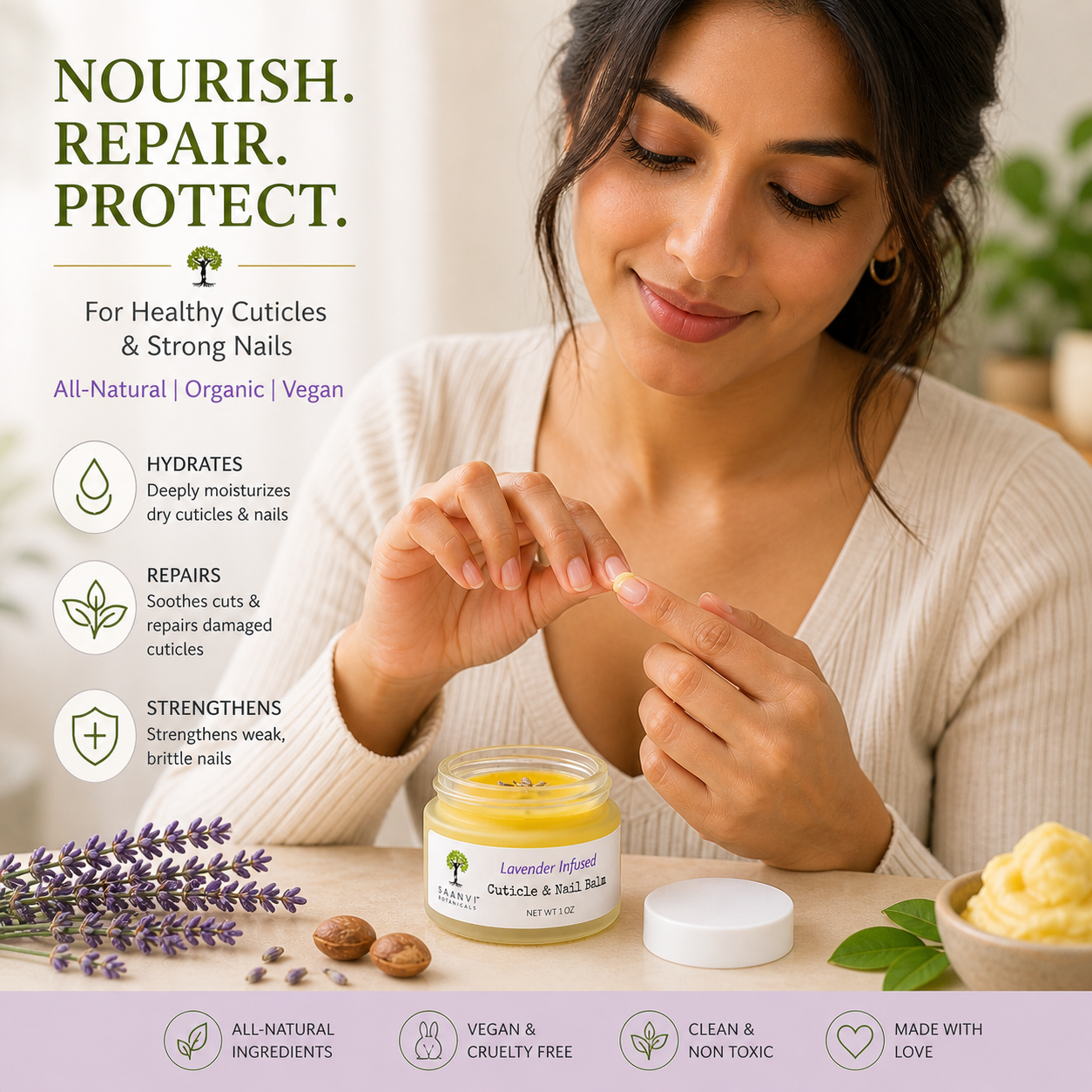 LAVENDER CUTICLE & NAIL REPAIR BALM