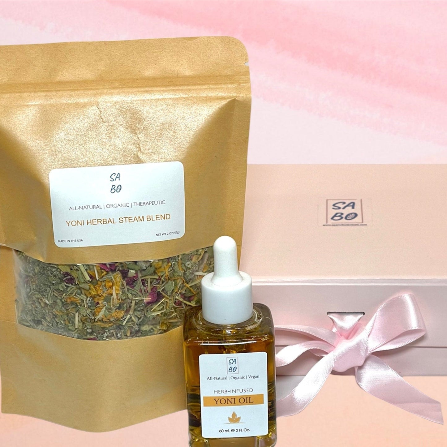 YONI GIFT SET Steaming Herbs & Oil Blend