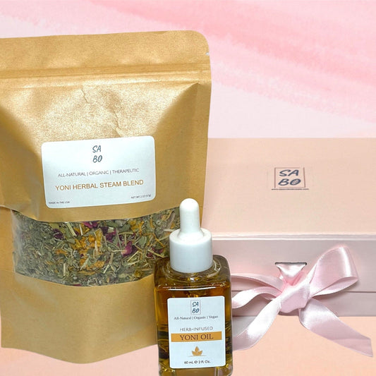 YONI GIFT SET Steaming Herbs & Oil Blend