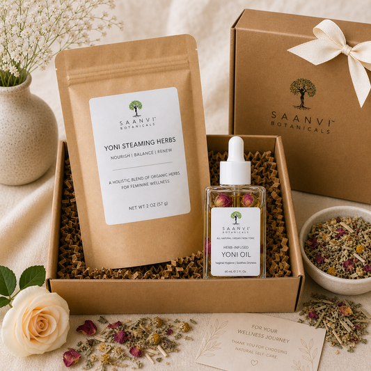 YONI GIFT SET Steaming Herbs & Oil Blend